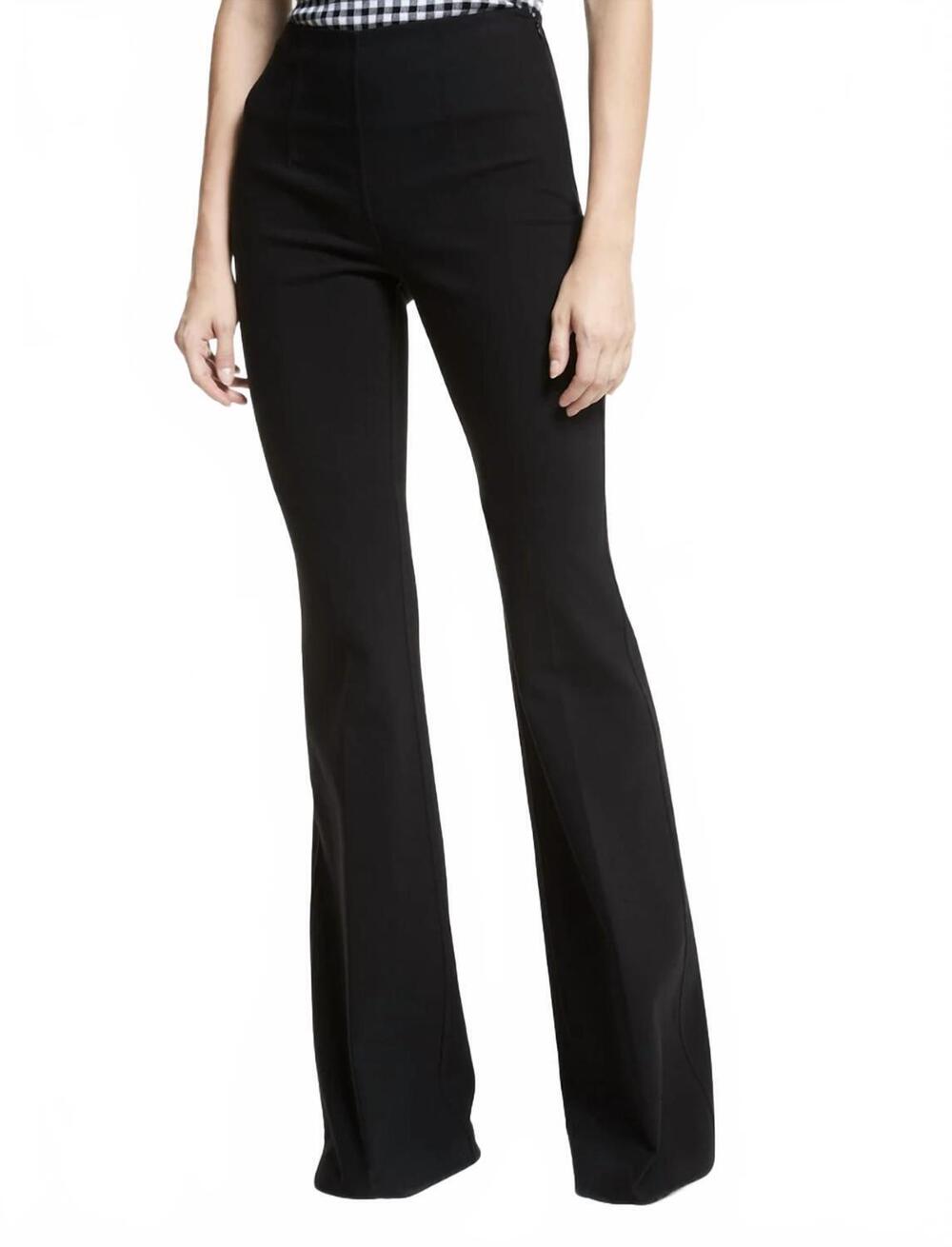 NEW MICHAEL KORS brooke flared pants in black